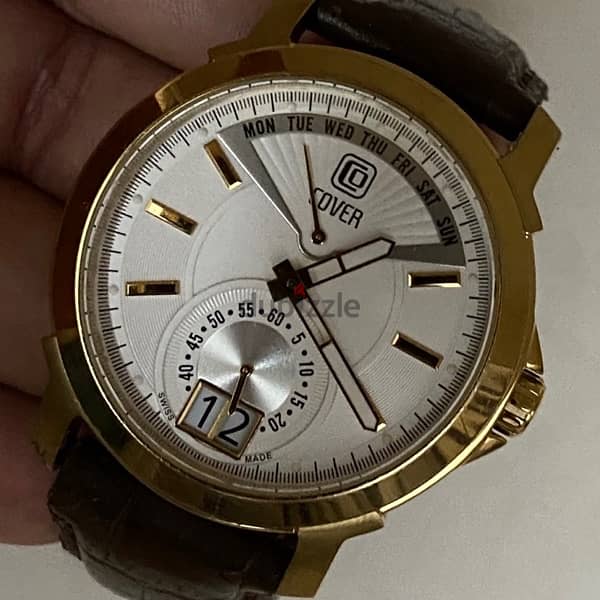 Original Swiss Made Quartz COVER Retrograde 42mm بالعلبه والضمان 7