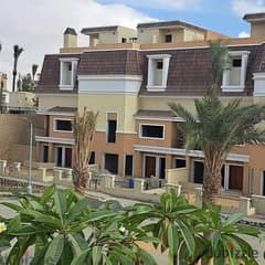 A 3-floors villa for sale in Sarai Compound, next to Madinaty and minutes from AUC, Fifth Settlement