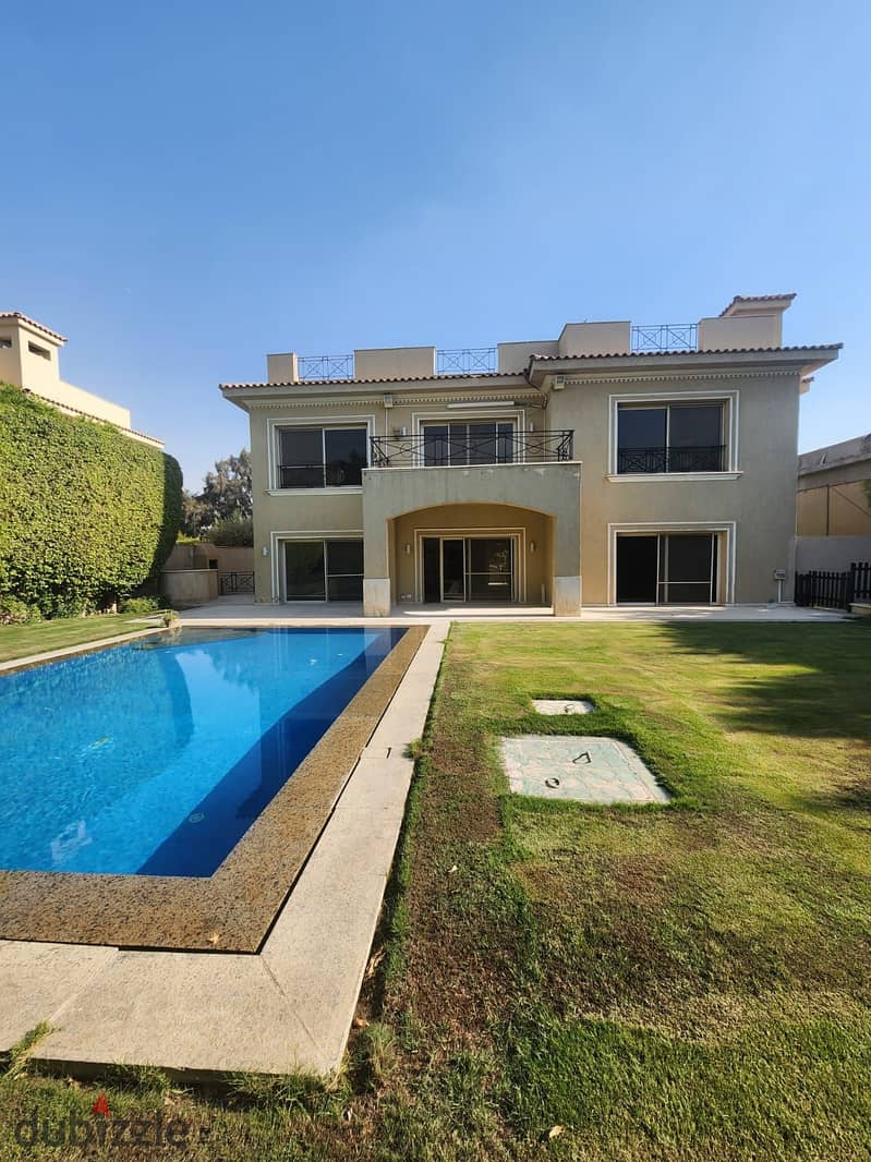 For Rent Furnished Villa with Swimming Pool in Compound Katameya Heights 0