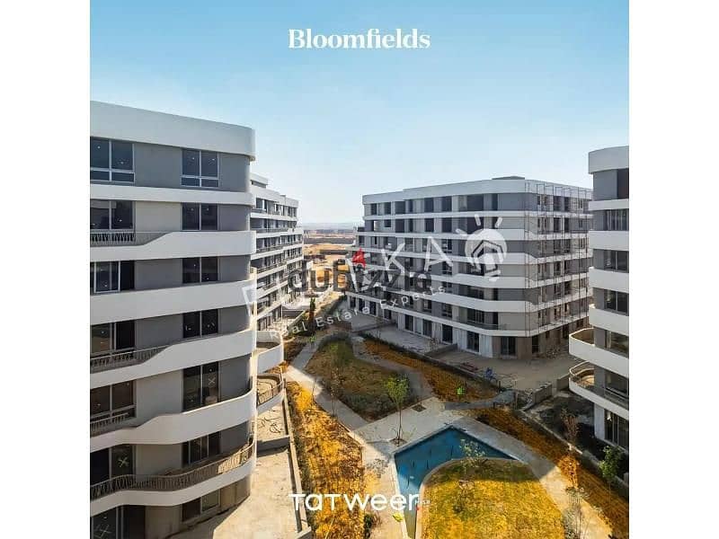 شقه للبيع دور ارضي 80م Bloom fields مدينة المستقبل 12