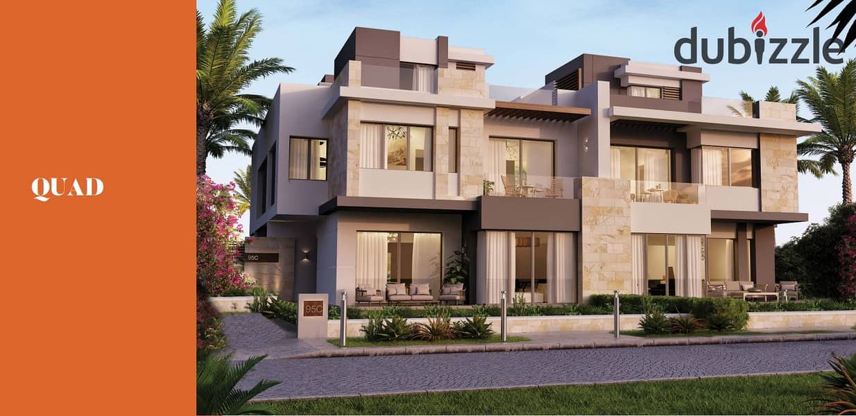 Townhouse Quad Villa For Sale In Tawny Hyde Park October تاوني هايد بارك 2