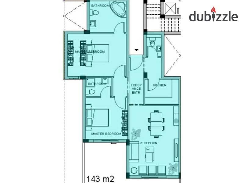 شقه مشطبه 143م+جاردن التجمع الخامس White Residence 1