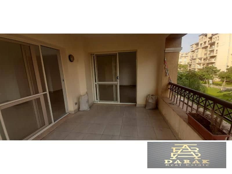 A prime apartment for rent in Madinaty, 211 sqm, garden view, B1, directly in front of the club. 14