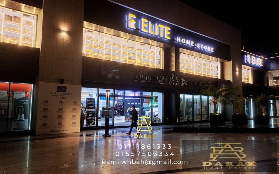 Shop for sale in Madinaty East Hub, double-face shop at the old price and very economical for quick sale, distinctive shop at the lowest total 0