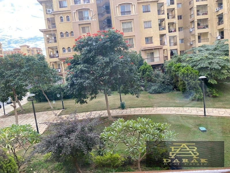 Apartment for sale in Madinaty, 135 sqm, garden view, B1, near all services and next to Arabesque Mall. 0