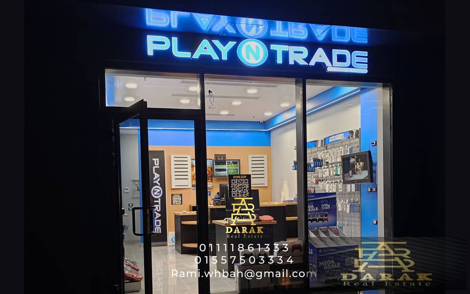 Shop for sale in Madinaty, rented to a brand Shop for sale in East Hub Madinaty at the mall entrance with the lowest down payment, immediate receipt 5