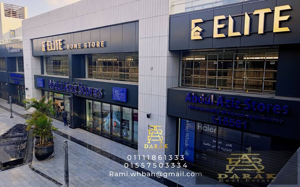 Shop for sale in Madinaty, rented to a brand Shop for sale in East Hub Madinaty at the mall entrance with the lowest down payment, immediate receipt 8