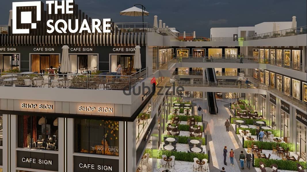 Shop for sale in a distinguished location in Shorouk City, in the Shorouk services area, next to Carrefour, Shorouk, in installments. 16