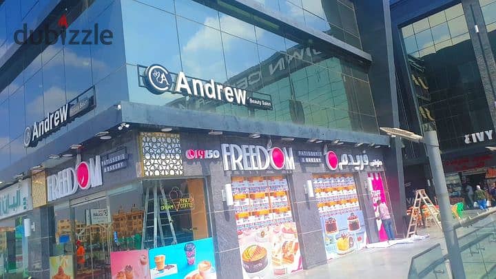 Shop for sale, ground floor, lower level, Town Center Mall, in the middle of the most famous brands with the highest traffic in Shorouk City, in insta 10