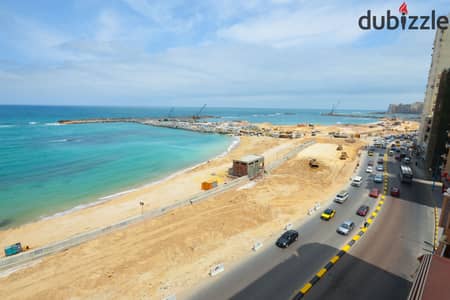 ​​Furnished apartment for rent - Al-Saraya (directly on the sea), area of ​​​​140 full meters