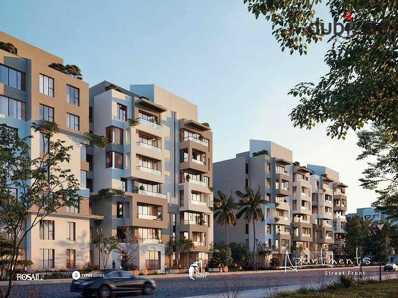 Fully finished apartment for sale with a 45% discount on cash, next to Madinaty in Rosail Compound 0