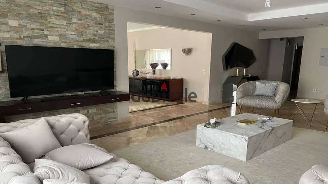 3-bedroom apartment, ground floor with garden, ultra-finished, super luxury, for sale in Cleo phase , Palm Hills Compound, New Cairo Direct, dir 2