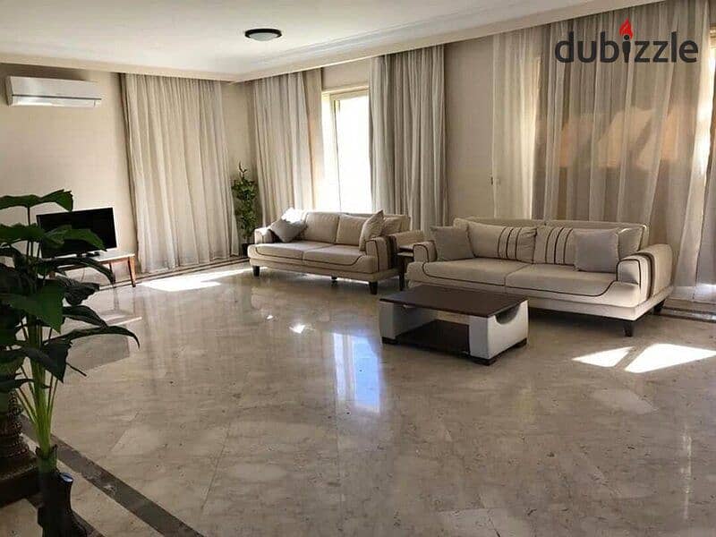 3-bedroom apartment, ground floor with garden, ultra-finished, super luxury, for sale in Cleo phase , Palm Hills Compound, New Cairo Direct, dir 3