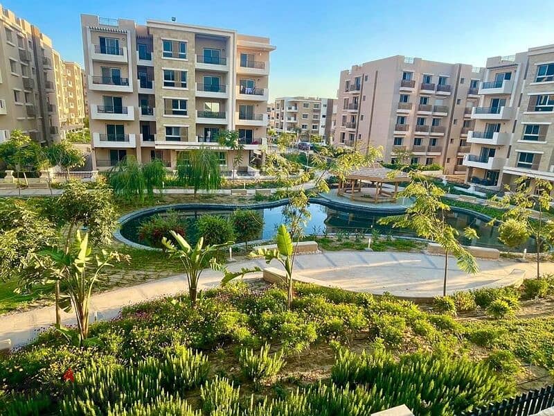 Garden duplex 220m for sale in Taj City Prime Location compound, with installments over 8 years, interest-free 2