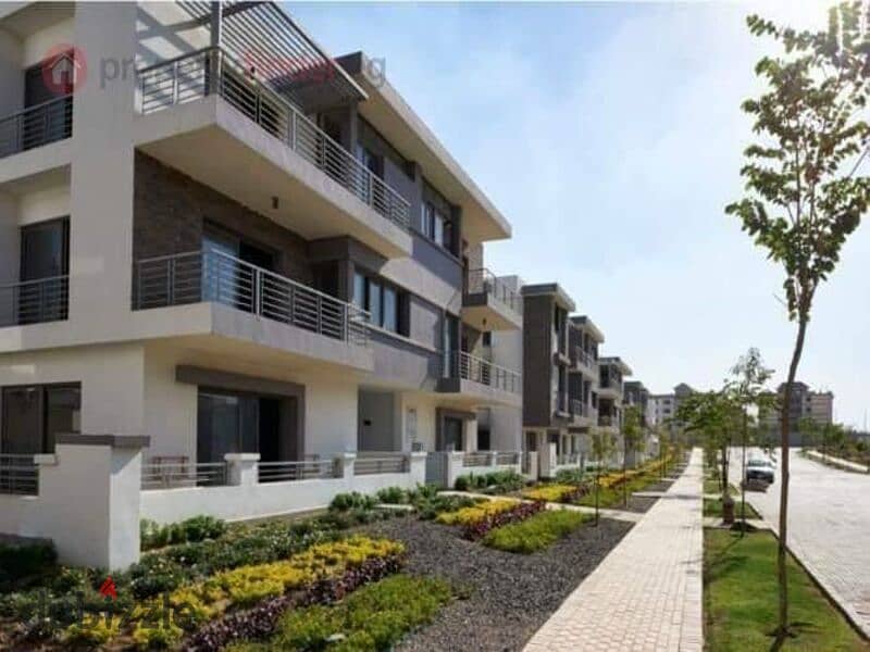 Garden duplex 220m for sale in Taj City Prime Location compound, with installments over 8 years, interest-free 7