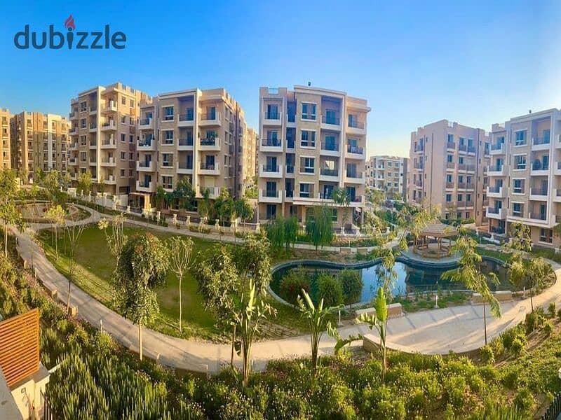 Garden duplex 220m for sale in Taj City Prime Location compound, with installments over 8 years, interest-free 11