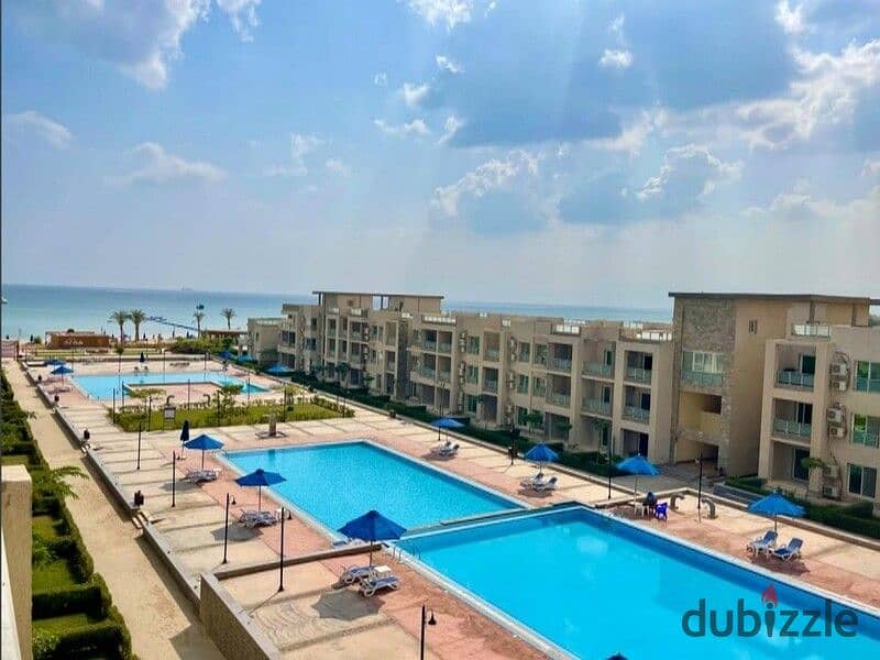 Duplex for immediate delivery, fully finished with air conditioners, direct sea view, prime location for sale in the heart of Ain Sokhna 4