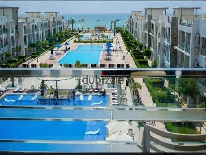 Ground floor duplex with garden, fully finished with air conditioners and natural gas, immediate delivery, for sale in Aroma Village, Ain Sokhna 1