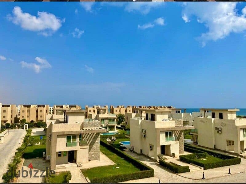 Ground floor duplex with garden, fully finished with air conditioners and natural gas, immediate delivery, for sale in Aroma Village, Ain Sokhna 14