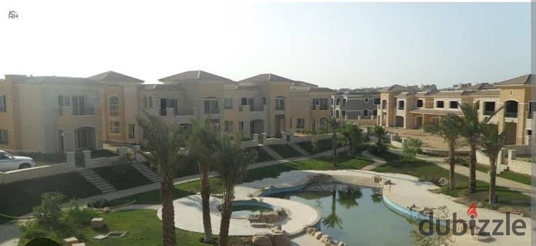 Standalone villa for sale in installments land, 540 m landscape view and lagoon in Stone Park 1