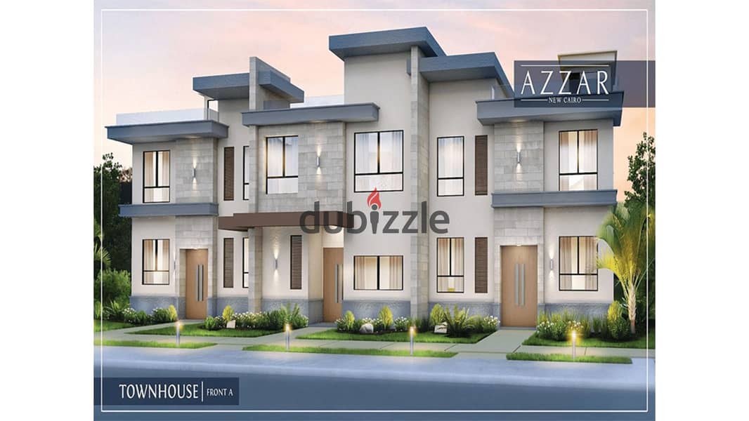 Townhouse 237m for sale in Azzar 1 With Installments Resale Prime Location 21