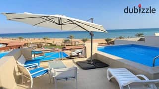 Sea view chalet for sale, fully finished and immediate receipt, in the finest resorts in Sokhna | BlueBlue