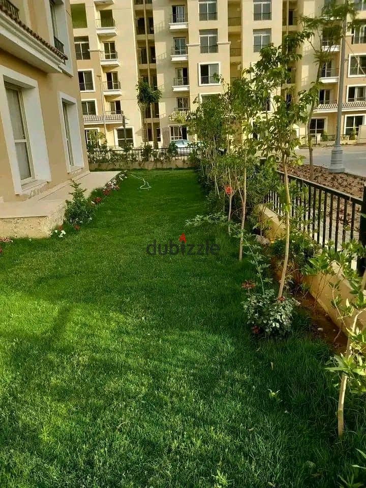 At a very special price Apartment with garden for sale in the best location in Mostaqbal City 4