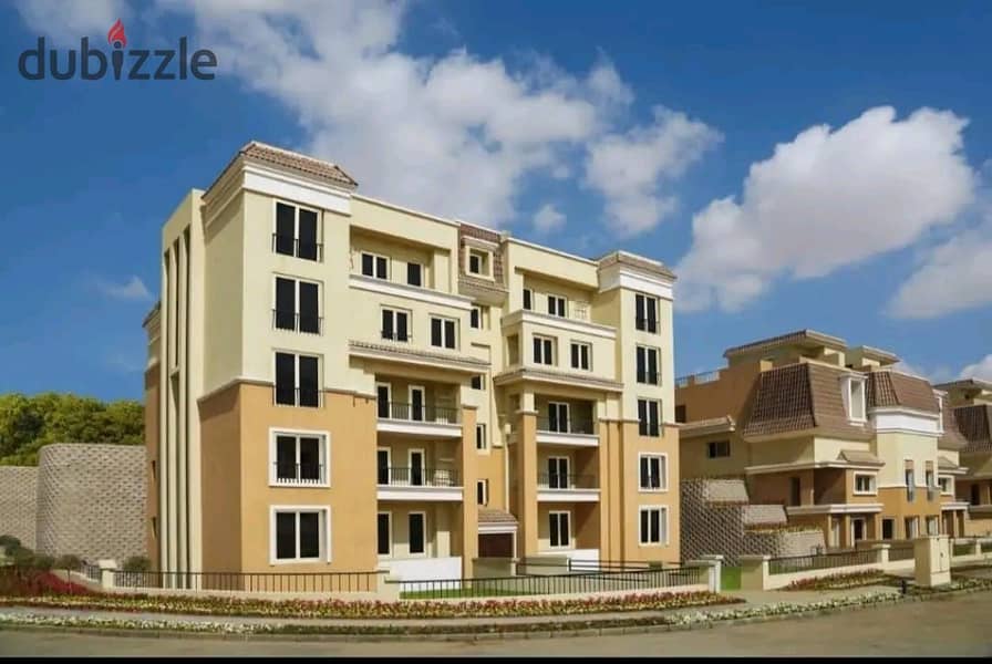 Take the risk and own a distinctive garden apartment for sale, in Mostakbal City, Sarai Compound 6