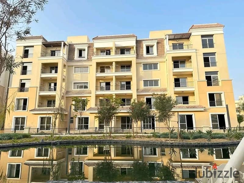 Take the risk and own a distinctive garden apartment for sale, in Mostakbal City, Sarai Compound 7