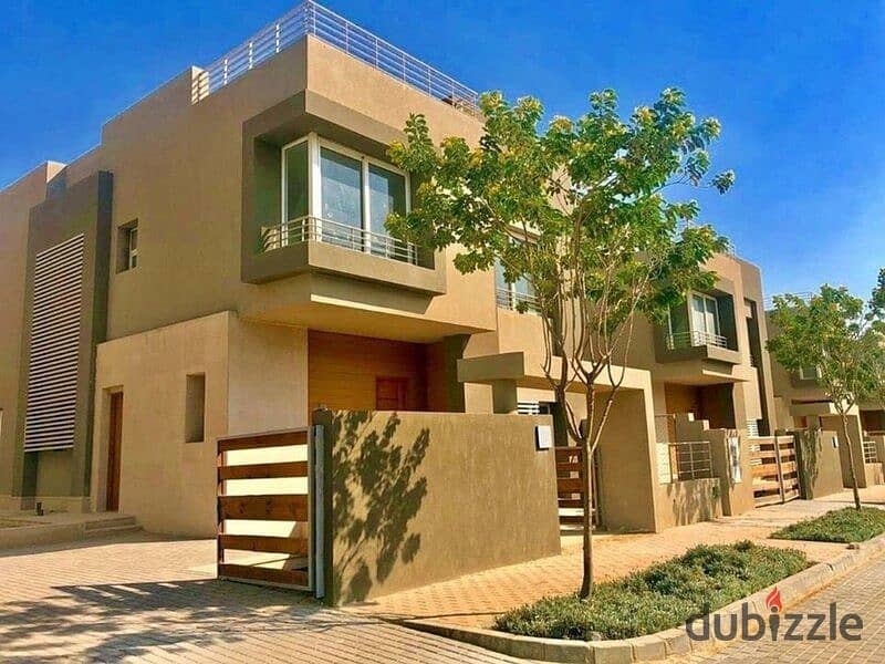 The last villa with immediate receipt for sale in Palm Hills New Cairo directly on the ring road 0