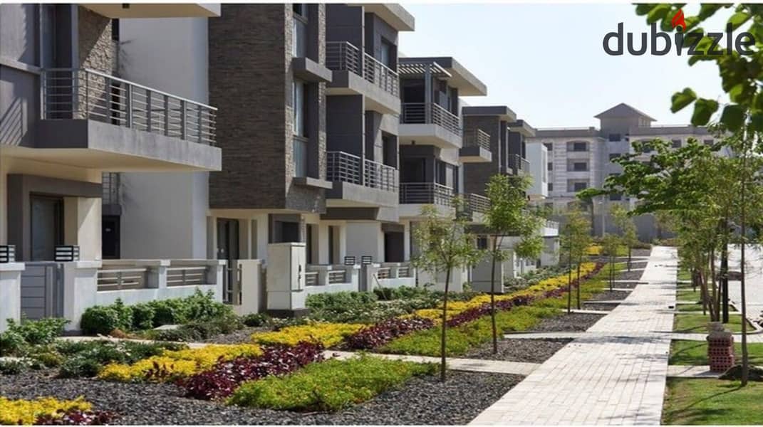 Garden duplex 3 rooms for sale in Taj City Compound in front of Cairo International Airport 0