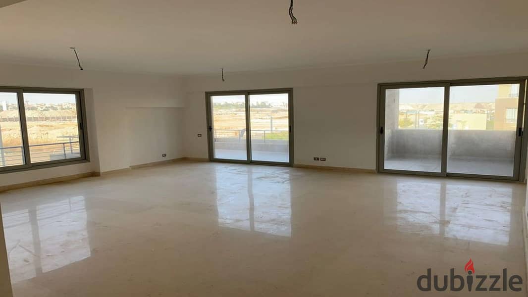 3-bedroom apartment, ground floor, garden, fully finished, for sale, in the Clio phase, in Palm Hills New Cairo Compound 9