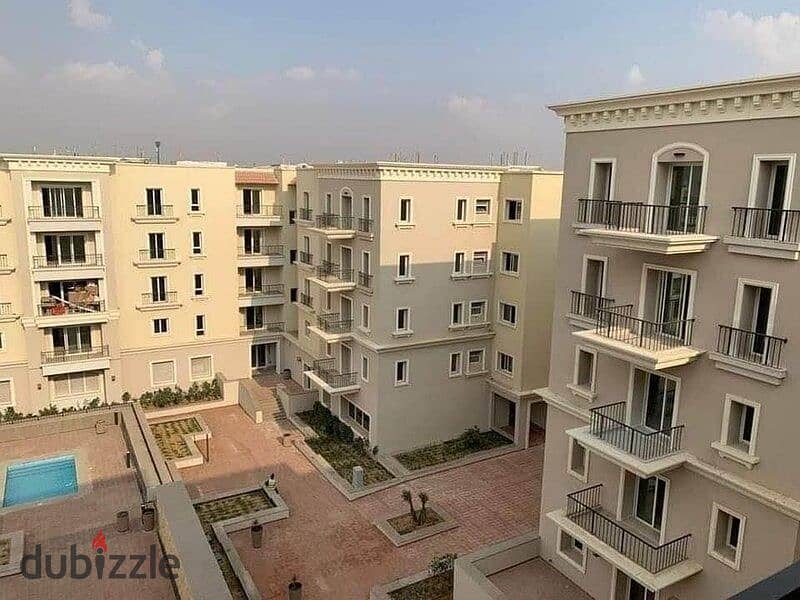 In the old city of Sheikh Zayed, I own a 3-bedroom apartment, fully finished, ultra super deluxe, with air conditioning, in a compound with integrated 7