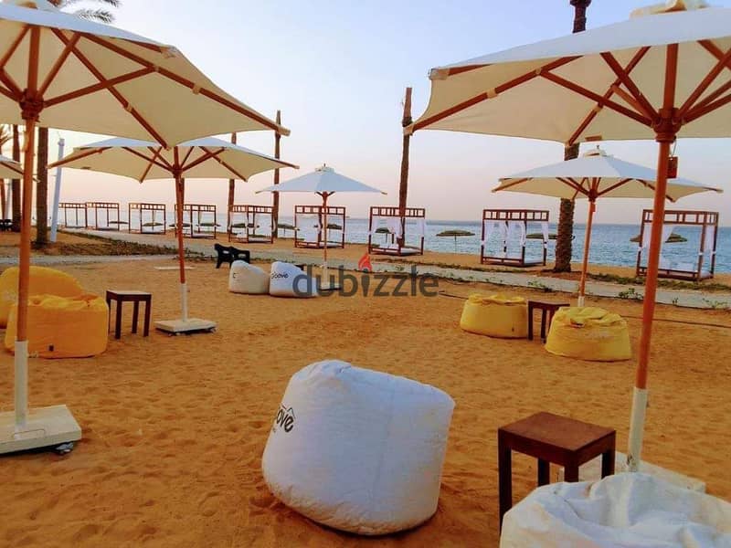 Fully finished chalet with a direct view of the sea, the most luxurious resort in Ain Sokhna, The Groove Resort 6