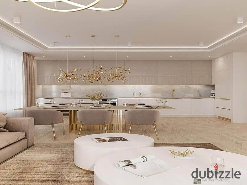 Fully finished apartment with air conditioners, immediate delivery, fully serviced compound in the heart of old Sheikh Zayed 5