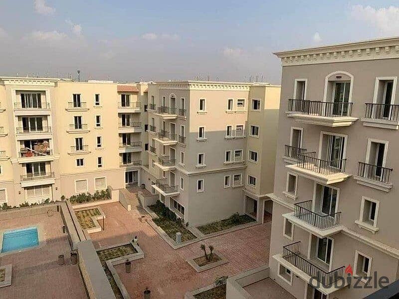 Fully finished apartment with air conditioners, immediate delivery, fully serviced compound in the heart of old Sheikh Zayed 9