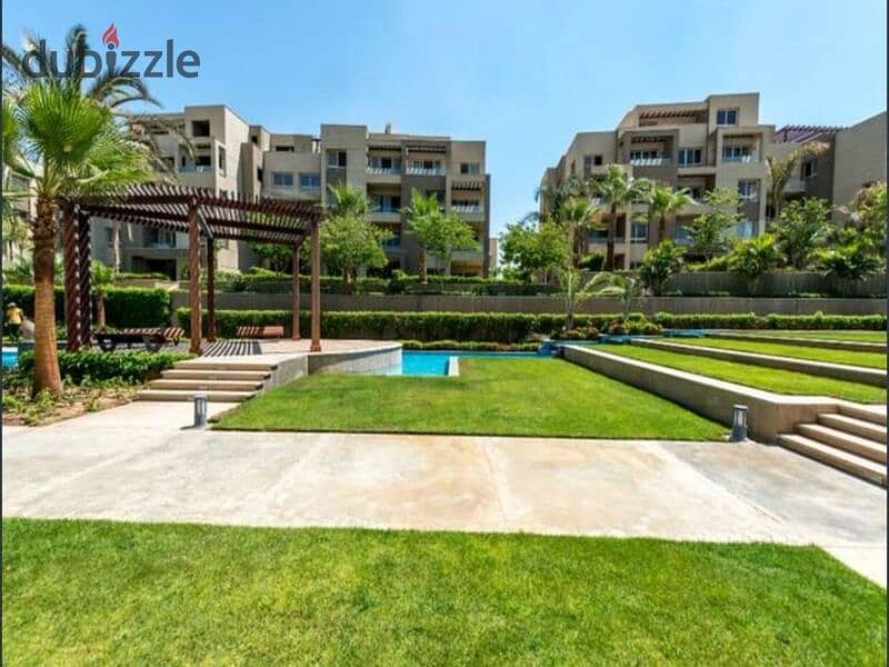 At the first offering price from Hassan Allam, a 3-bedroom apartment, finished with a kitchen and air conditioners, for sale directly on South Ninetie 2