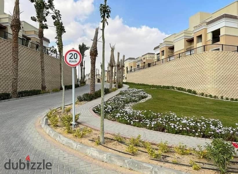 For sale, 130 sqm apartment with private garden, with 831 thousand down payment, in Sarai Compound in New Cairo. 6