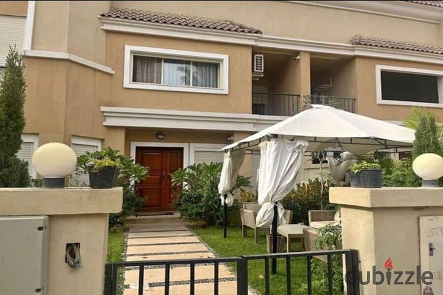 The best location for sale, S Villa, with garden, 212 sqm, in comfortable installments, in Sarai, Mostaqbal City 1