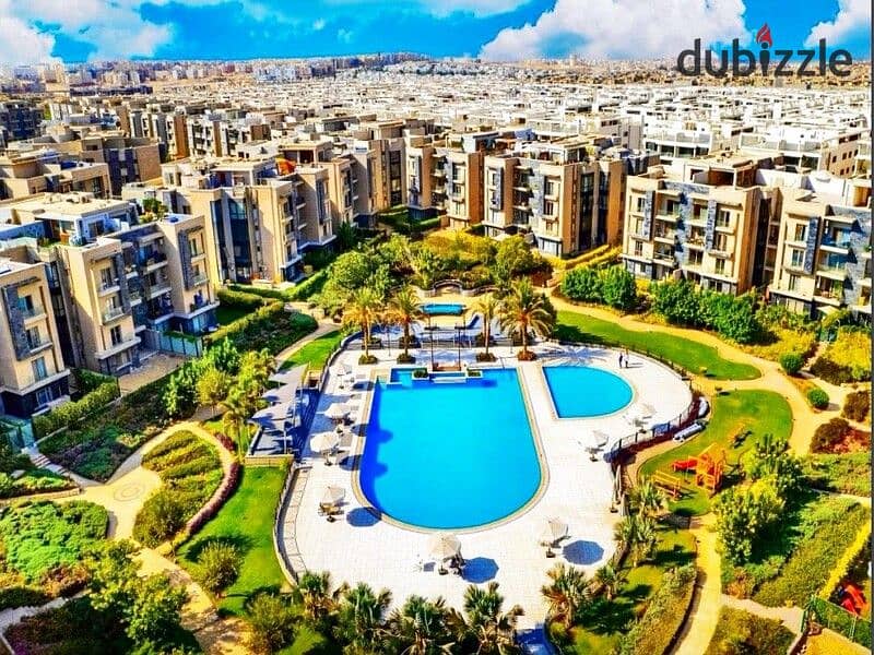 Next to the American University AUC, own an apartment with immediate delivery, 200 m, in Galleria, Fifth Settlement 8