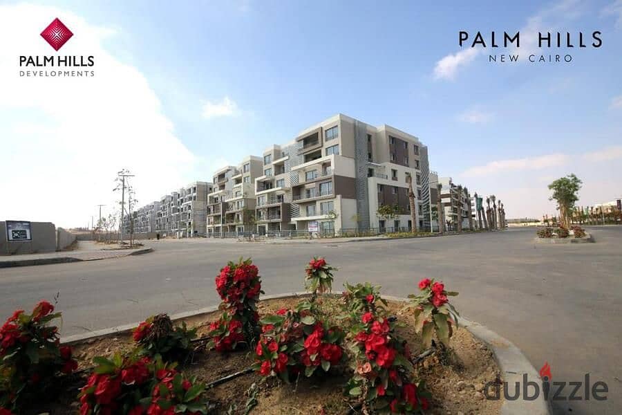 For sale, a fully finished 200 m apartment in Palm Hills New Cairo, one of the most upscale areas in the Fifth Settlement 3