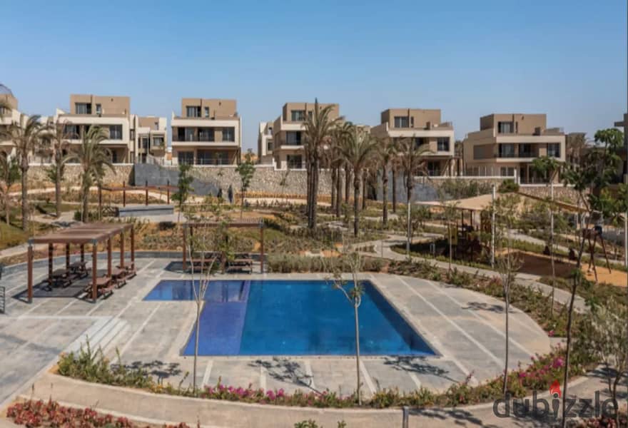 For sale, a fully finished 200 m apartment in Palm Hills New Cairo, one of the most upscale areas in the Fifth Settlement 9