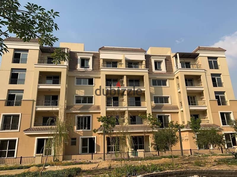 For sale, two-bedroom apartment with garden, 322 sqm + comfortable installments in Sarai Compound, New Cairo 1