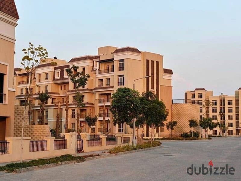 For sale, two-bedroom apartment with garden, 322 sqm + comfortable installments in Sarai Compound, New Cairo 6