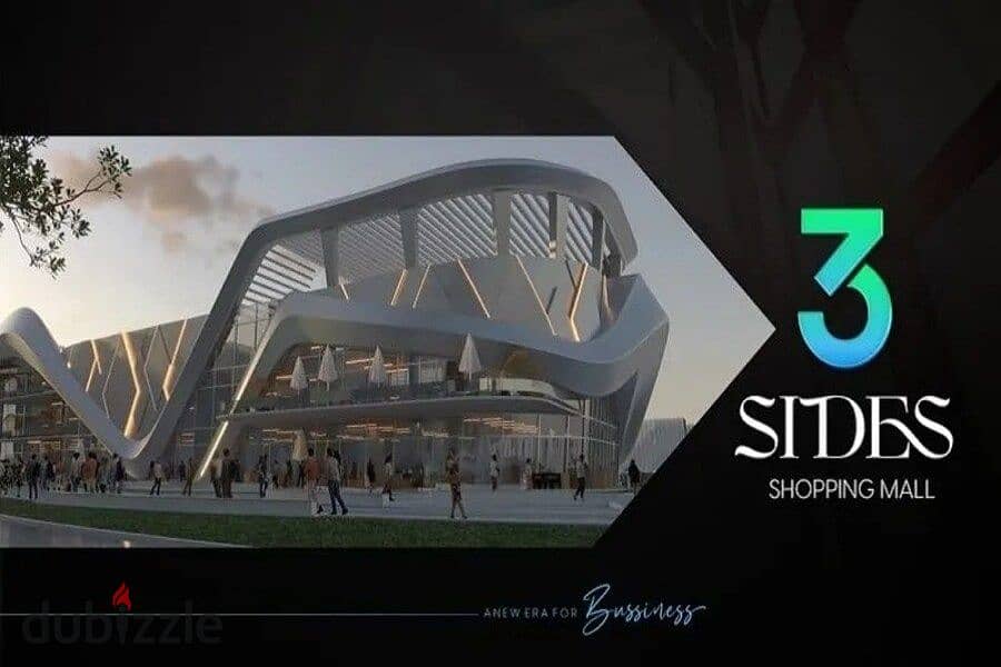 Direct to Suez for sale, a 98 m2 shop, finished with AC'S + convenient installments + delivery soon in the first mega mall 3 Sides Mall 3