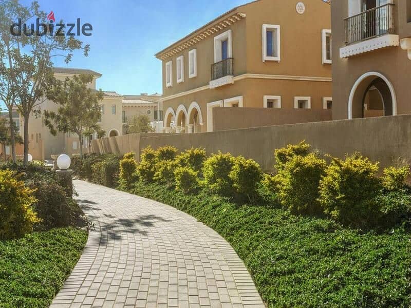 For sale, an apartment with a garden, 82 m, directly on the 90th Street, with 873 thousand down payment, in a fully serviced compound in the Fifth Set 7