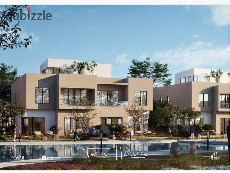 Townhouse with garden 150m, ready for delivery soon + convenient installments in Rosail City Mostakbal City 2