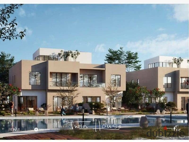 Townhouse with garden 150m, ready for delivery soon + convenient installments in Rosail City Mostakbal City 6