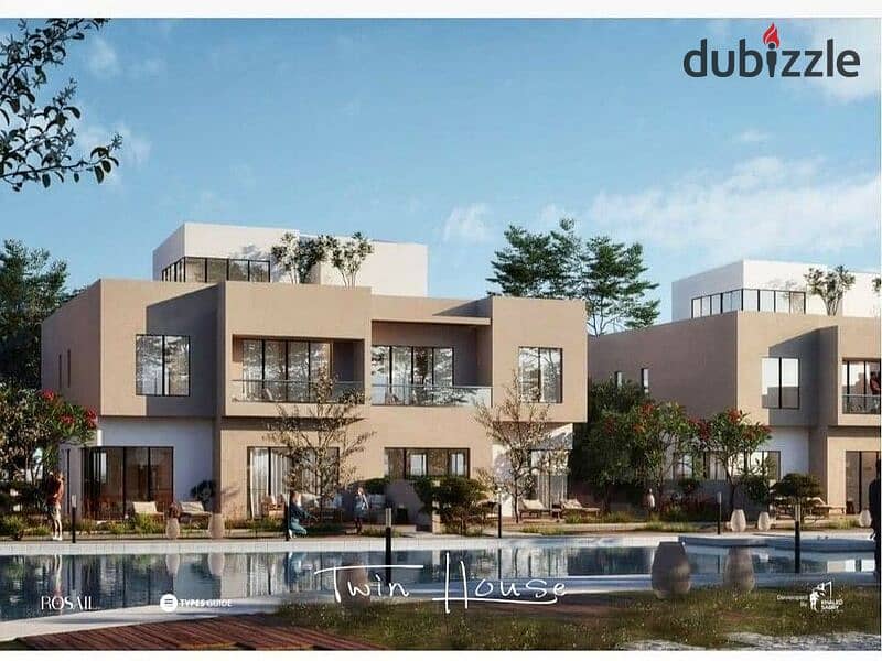 Townhouse with garden 150m, ready for delivery soon + convenient installments in Rosail City Mostakbal City 8