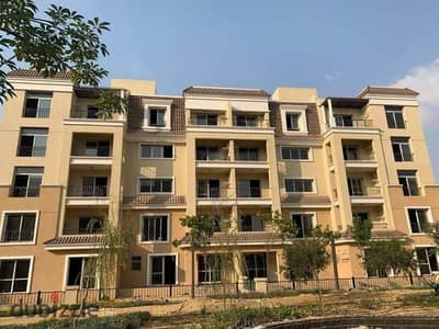 With 863 thousand down payment, own a 141-square-meter apartment with a 149-square-meter garden in front of the airport in Sarai Compound, Mostakbal C